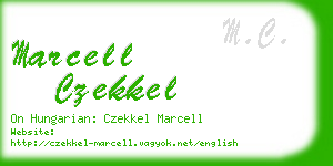 marcell czekkel business card
